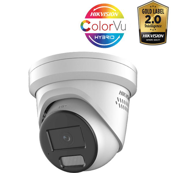 DS-2CD2347G2H-LIU(2.8MM), ColorVu Hybrid 4MP IP Turret, 2.8mm