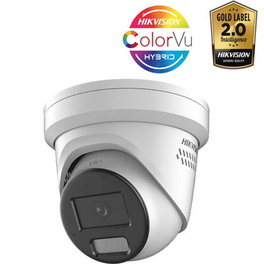 DS-2CD2347G2H-LIU(2.8MM), ColorVu Hybrid 4MP IP Turret, 2.8mm