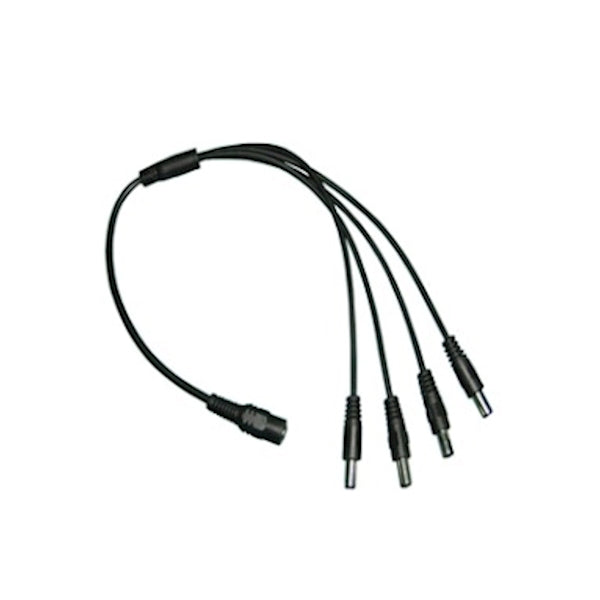 VP-PL04, 4-way splitter cable from DC male to 4x DC female