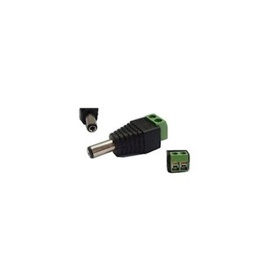 VP-PC003 per stuk, Female DC schroefconnector 5.5 x 2.1 mm