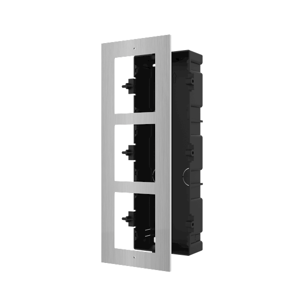 DS-KD-ACF3/S, Inbouwframe 3 Modules, RVS