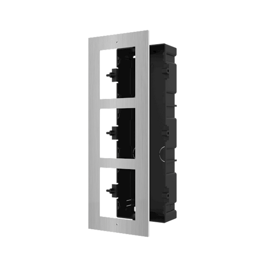 DS-KD-ACF3/S, Inbouwframe 3 Modules, RVS