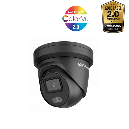 DS-2CD2347G2-LU(C), 4MP, 2.8MM, Zwart, 30m LED, Microfoon,ColorVU