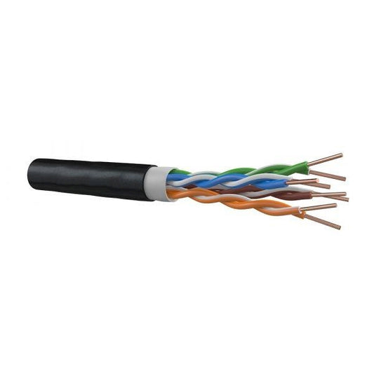 UTP Cat 5e, 305m, black, 4X2XAWG24/1 (DATA200010)