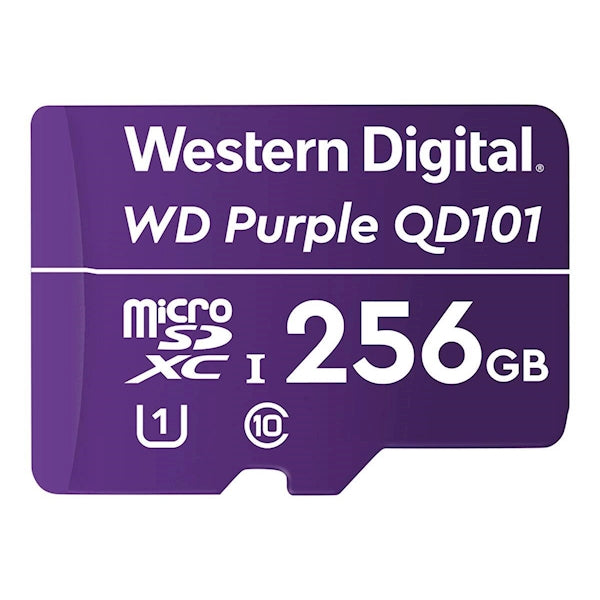 WD Purple 256GB Surveillance microSD, WDD256G1P0C