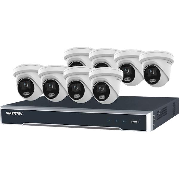 ColorVu Kit 2, 4MP, 2.8MM incl. 8 Channel NVR with PoE