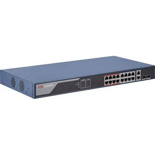 DS-3E1318P-EI V2, Hikvision 100M Smart Managed PoE Switch, 16 ports