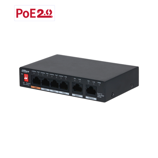 DH-PFS3006-4GT-60-V2, 6-Port Gigabit unmanaged