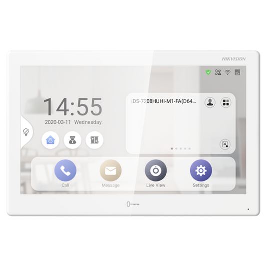 DS-KH9510-WTE1(B) Hikvision IP Android Binnenpost, 10 inch